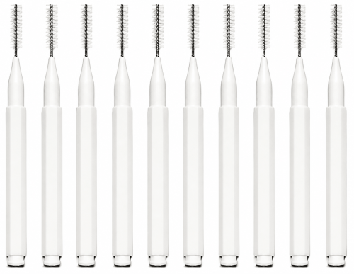 Micro brow brushes weiss