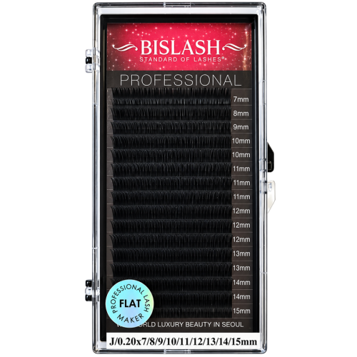 Flat Lash mix Box J-Curl 0,20
