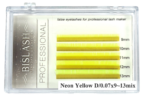 Neon Wimpern gelb leuchtgelb