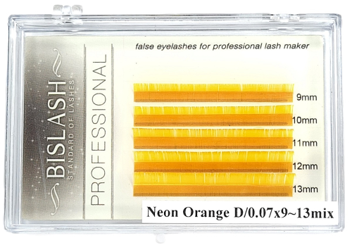 Neonwimpern orange leuchtorange