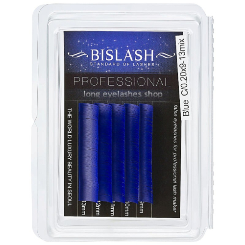 blaue Wimpern