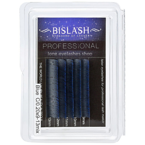 Two tone Wimpern blau