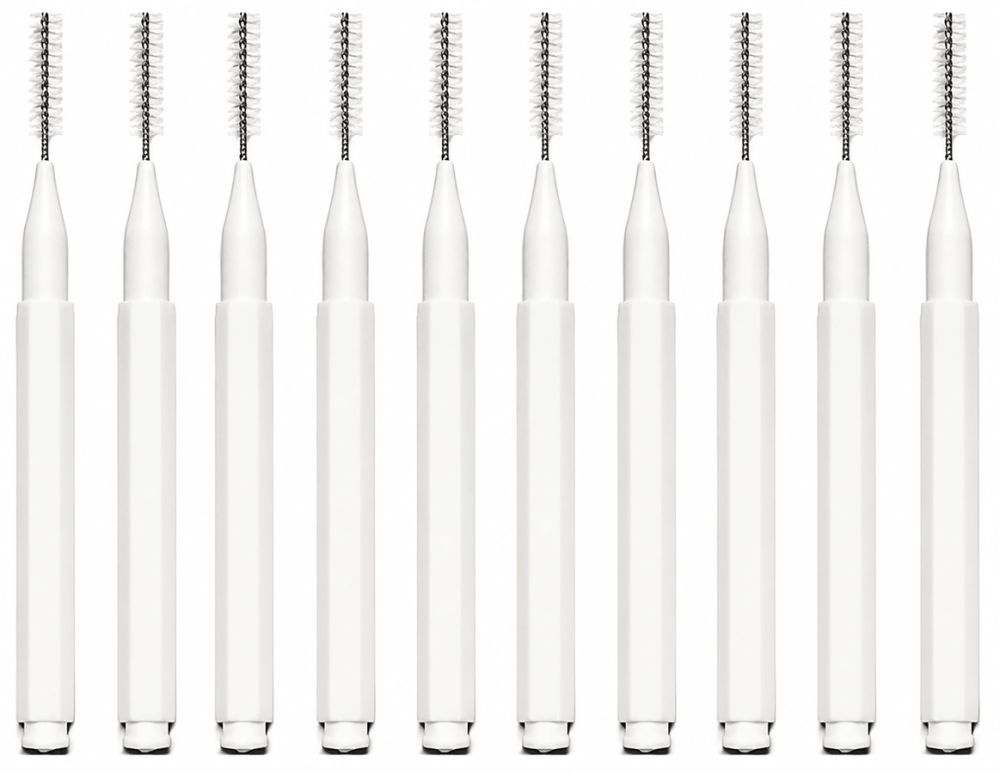 Micro brow brushes weiss