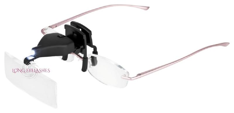 Lupen Aufsteckbrille mit Licht Klemmlupe