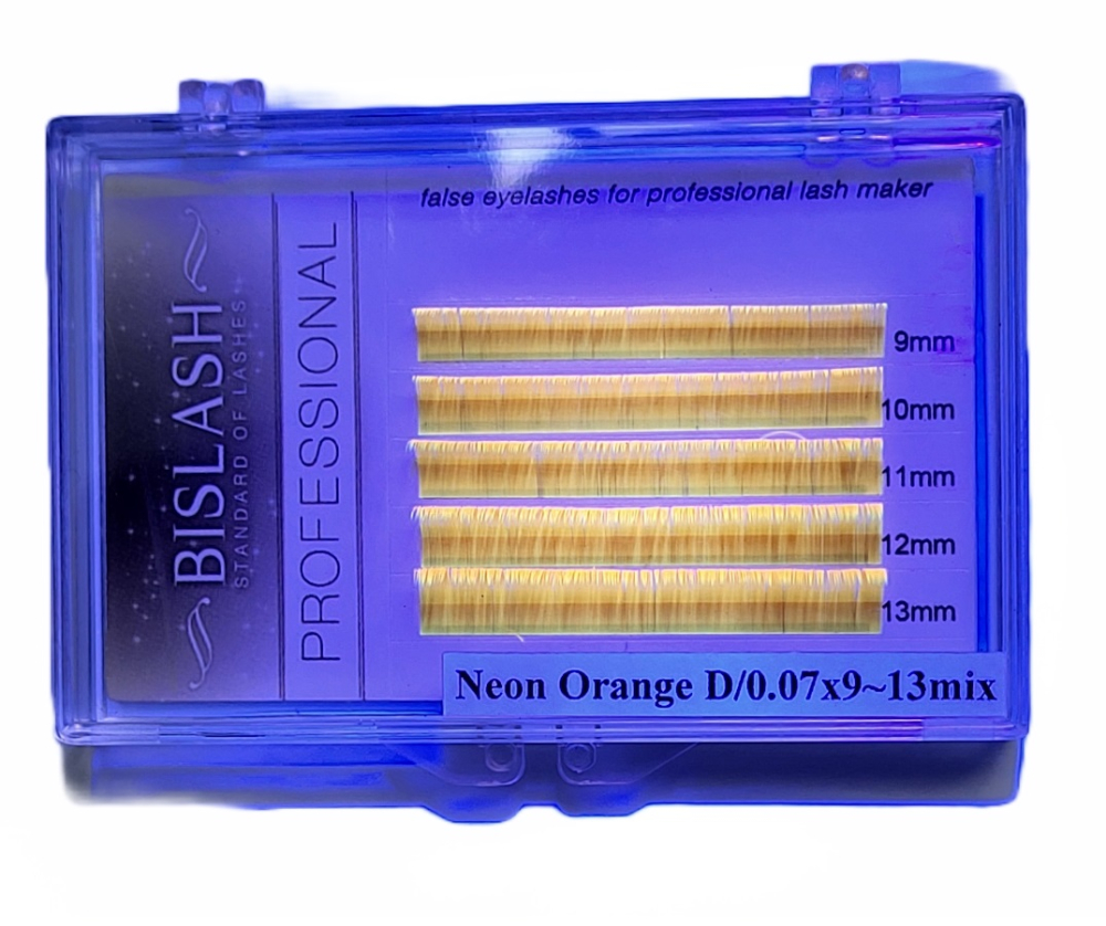 UV Neonwimpern leuchtorange