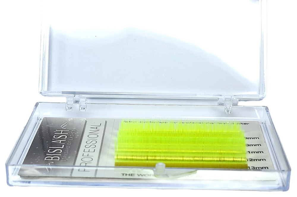 Neon Wimpern gelb