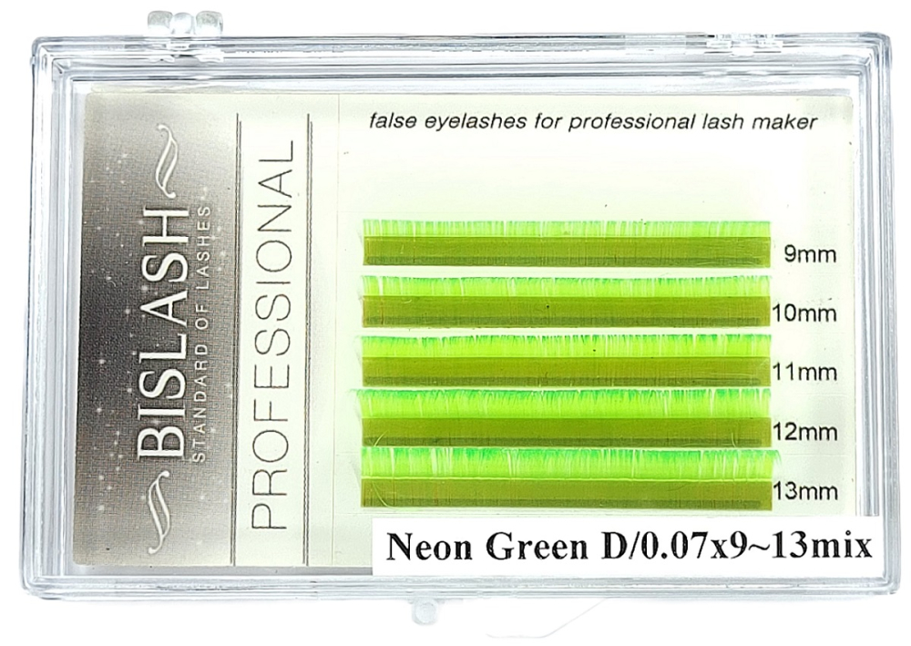 Neon Wimpern grün leuchtgrün