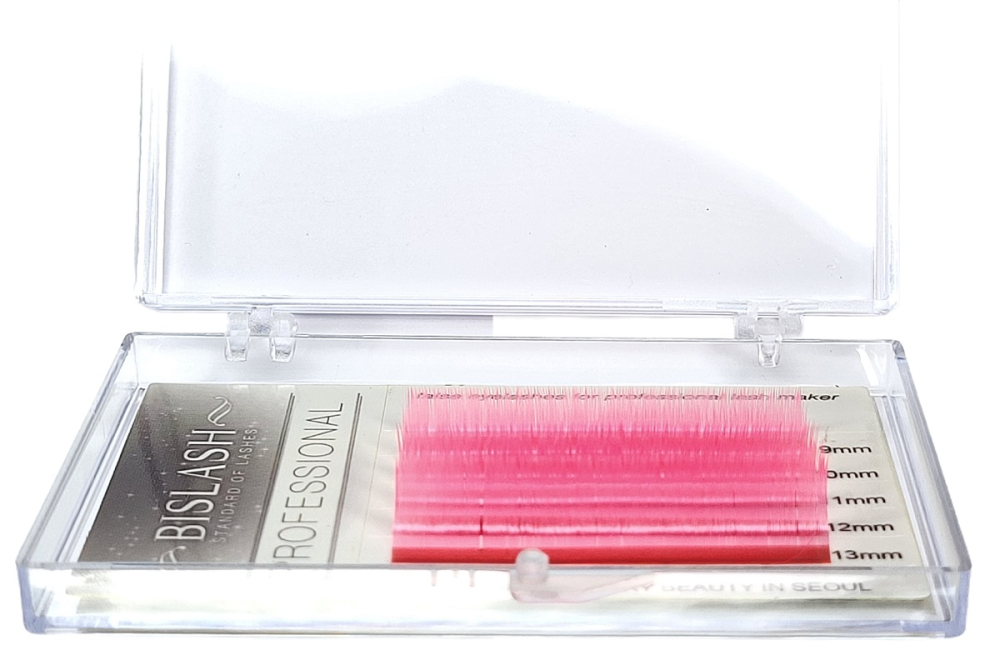 Neon Wimpern pink