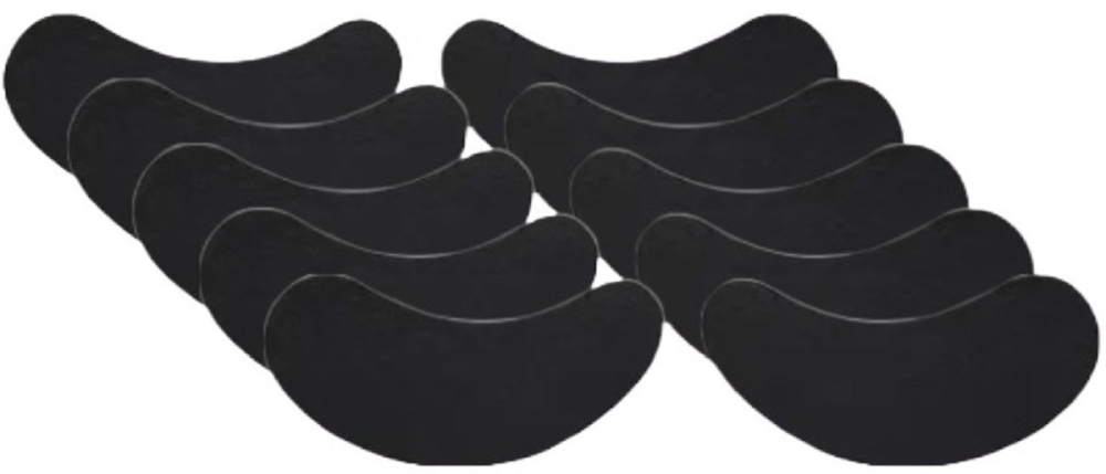 Collagen Augenpads schwarz für Wimpernverlängerung