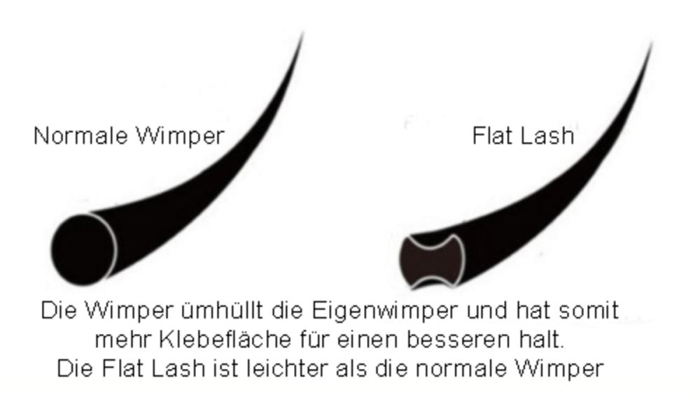 Flat Lash Bild Erklärung