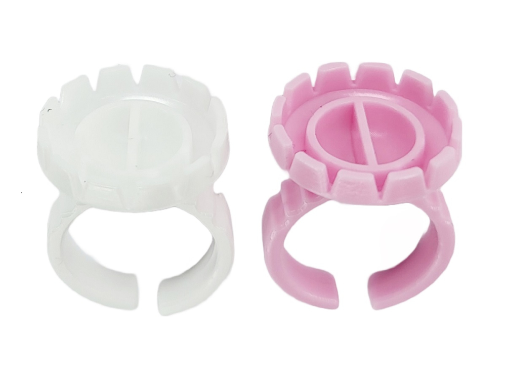Kleber Ringe weiß und rosa