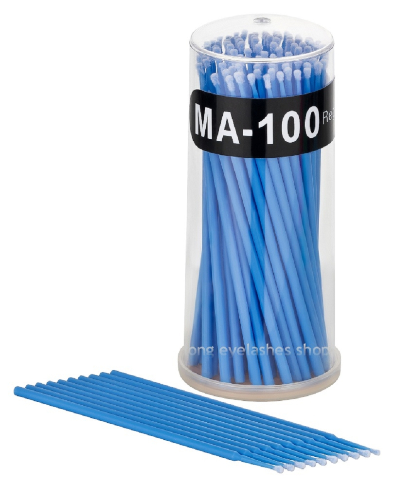 Microbürstchen 100 Stück blau