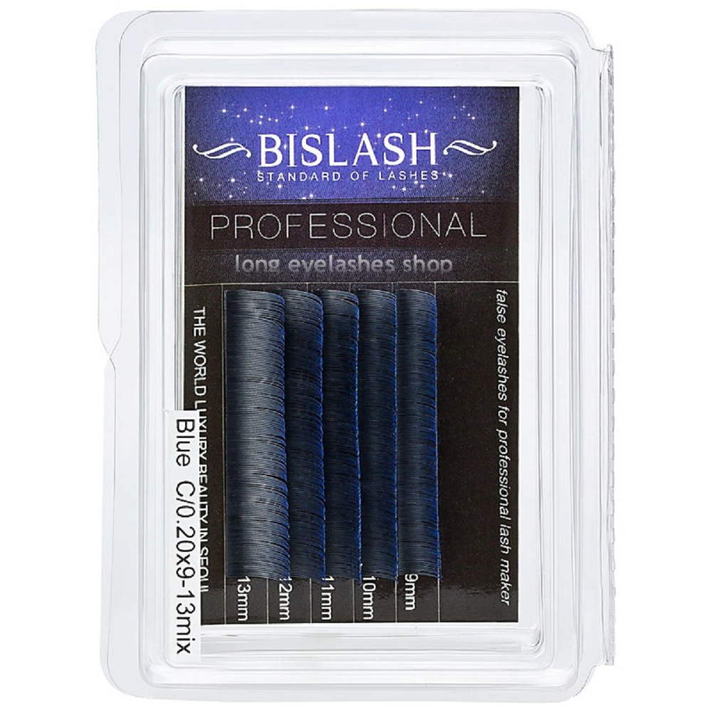 Two tone Wimpern blau